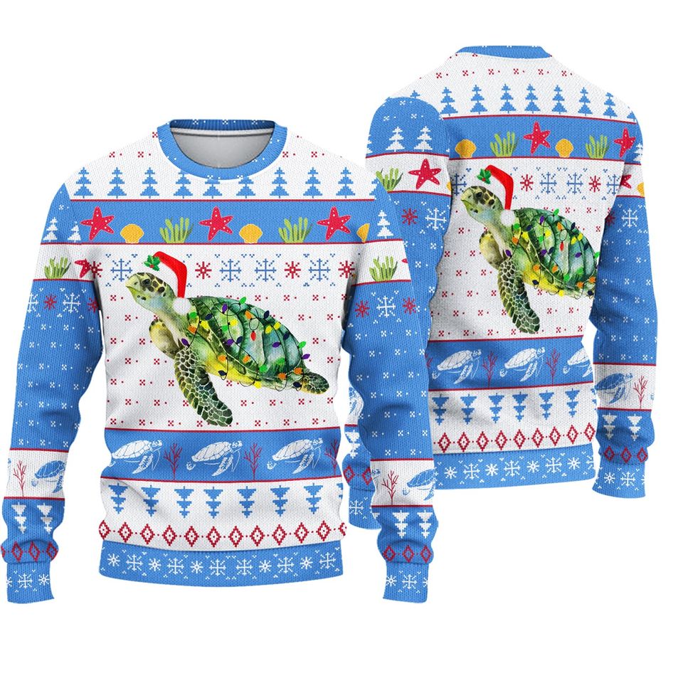 Christmas Sweater, Turtle Ugly Christmas Sweater