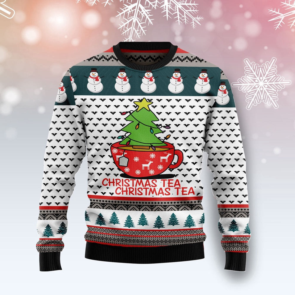 Christmas Tea Ugly Christmas Sweater Gift For Christmas