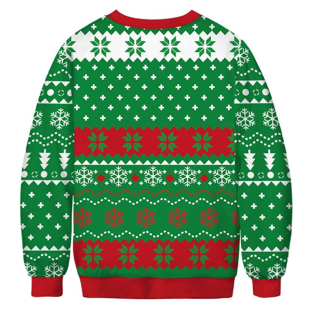 Christmas The Grinch For Unisex Ugly Christmas Sweater Adult 3D Funny Matching for family - Image 3