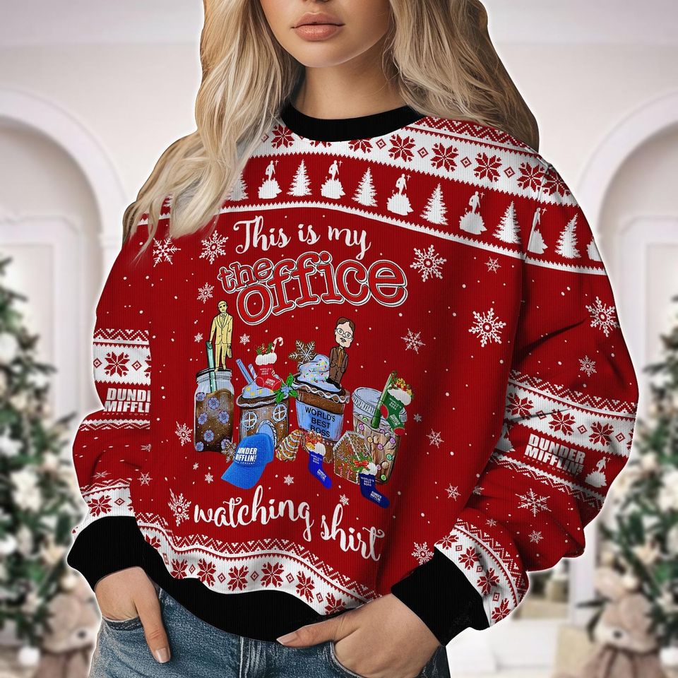 Christmas The Office Coffee Ugly Sweater, Michael Scott Xmas