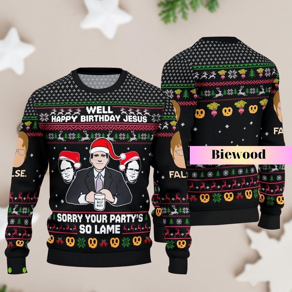 Christmas The Office Tv Show Sweater, The Office Christmas Sweater