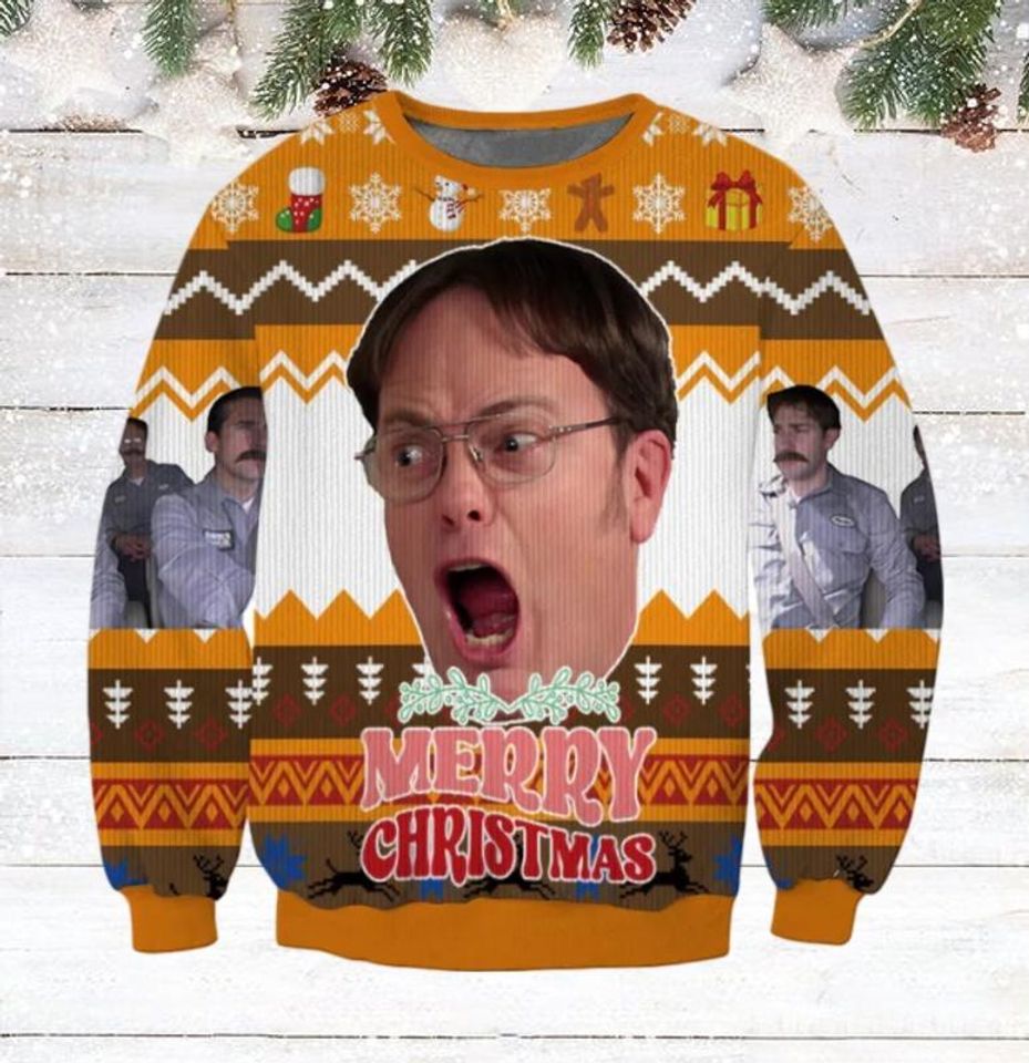 Christmas The Office Ugly Sweater, Dw Schrute Xmas Sweater