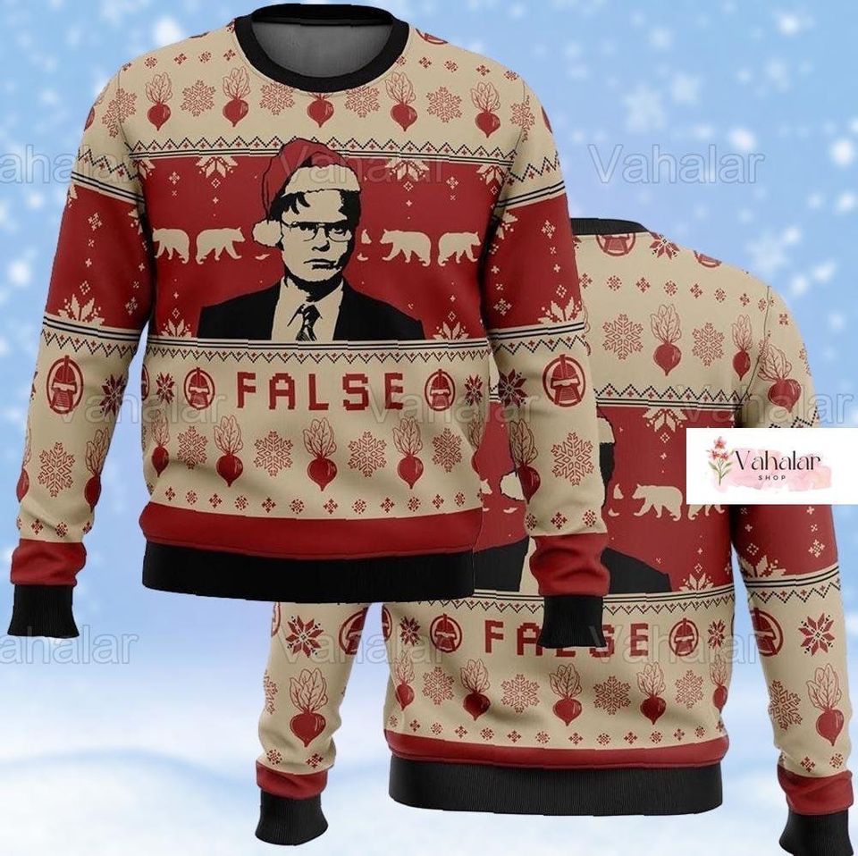 Christmas The Office Ugly Sweater, Santa Michael Scott Christmas Sweater
