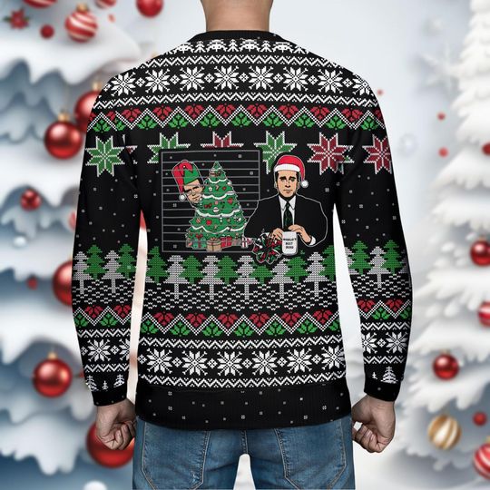Christmas The Office Ugly Sweater, Well Happy Birthday Jesus Christmas Ugly Sweatshirt - Image 17