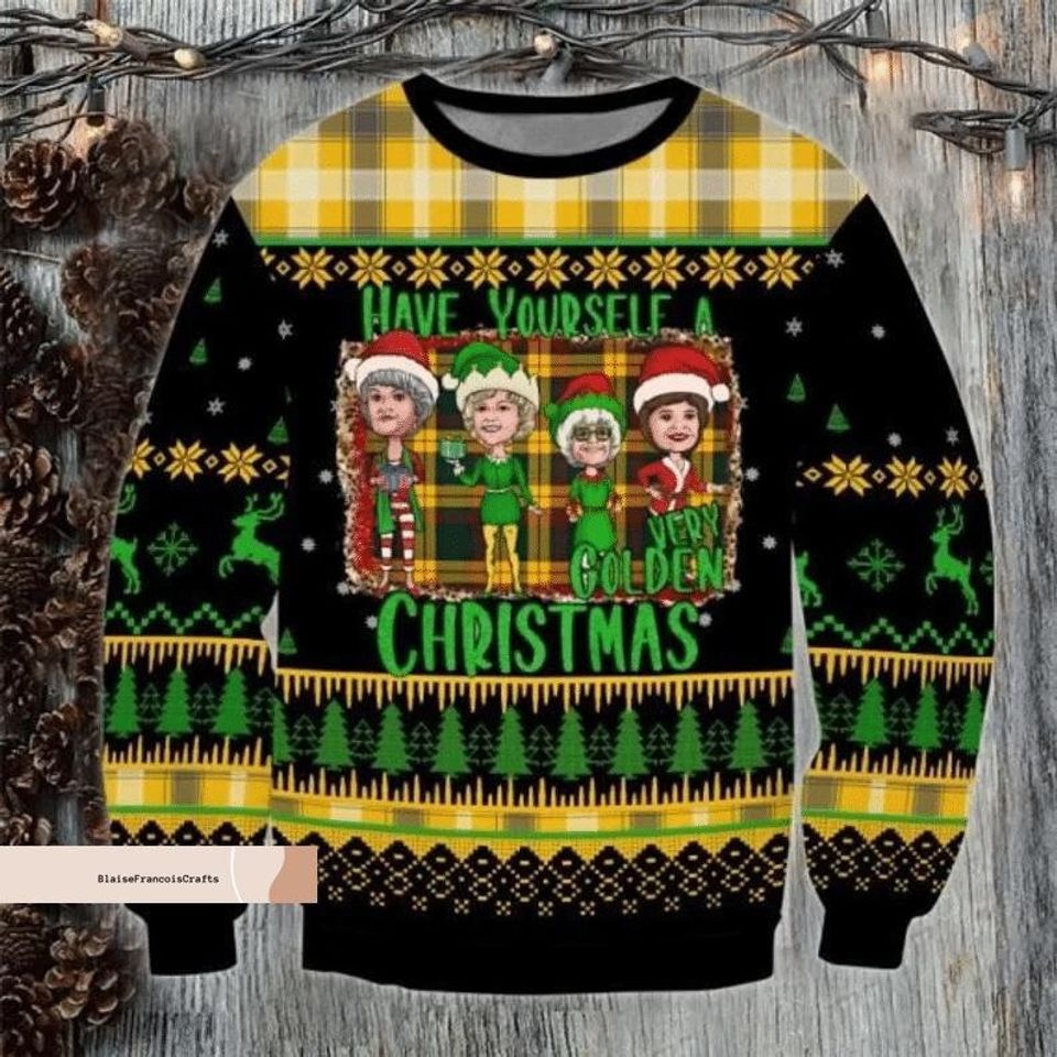 Christmas The Stay Golden Sweater, Stay Golden Women Sweater