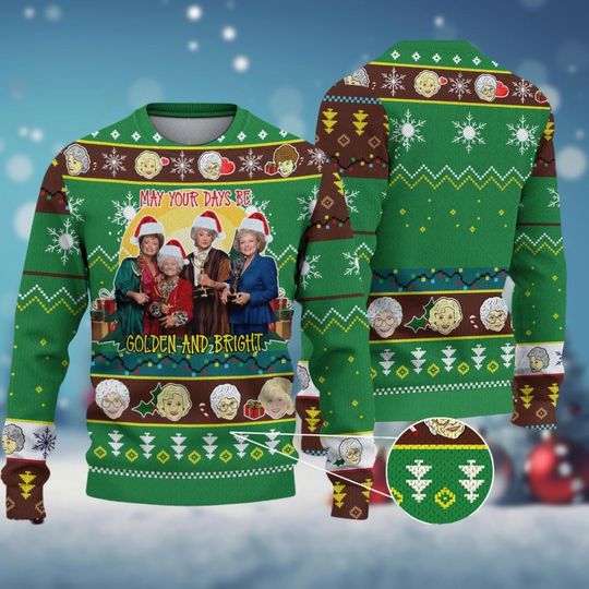 Christmas The Stay Golden Ugly Sweater, Stay Golden Sitcom Movie Holiday Sweater, TV Show Christmas Party Gift, Sweaters For Women - Image 6