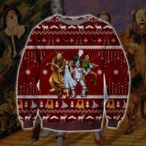 Christmas The Wizard Of Oz Ugly Christmas Sweater Adult 3D Funny Matching for family
