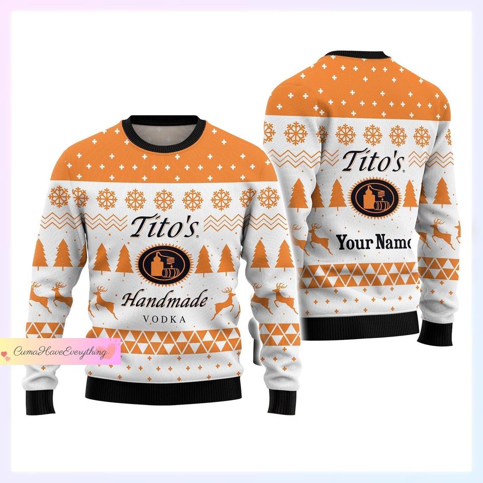 Christmas Tito's Ugly Sweater, Tito Vodka Sweater