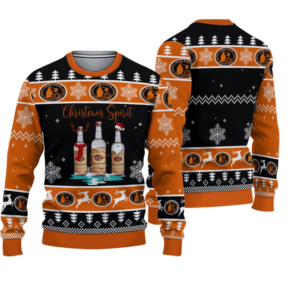 Christmas Titos Vodka Ugly Sweater