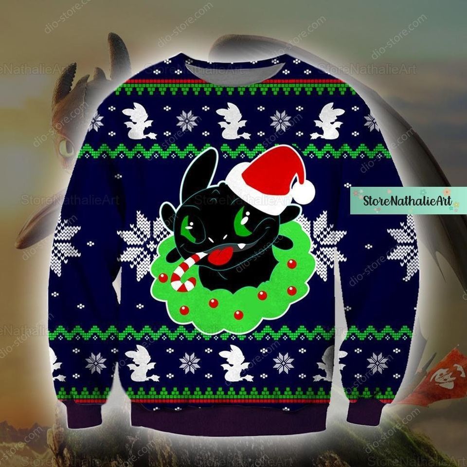 Christmas Toothless Sweater, Toothless Ugly Sweater