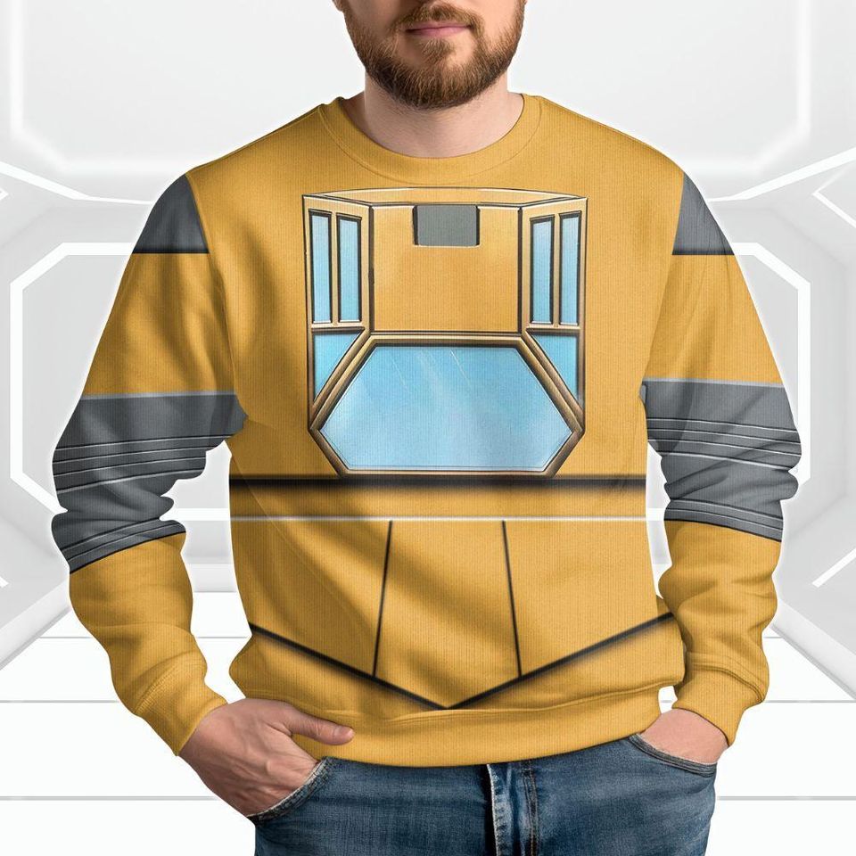 Christmas Transformers Sunstreaker G1 Cosplay Ugly Sweater, Transformers Costume Cosplay Sweater - Image 2