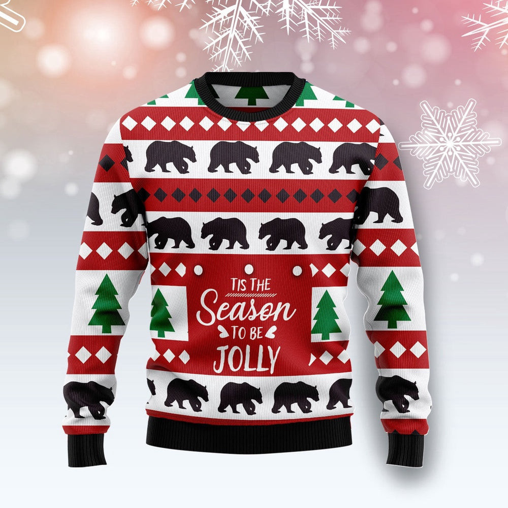 Christmas Tree And Bear Ugly Christmas Sweater Gift For Christmas
