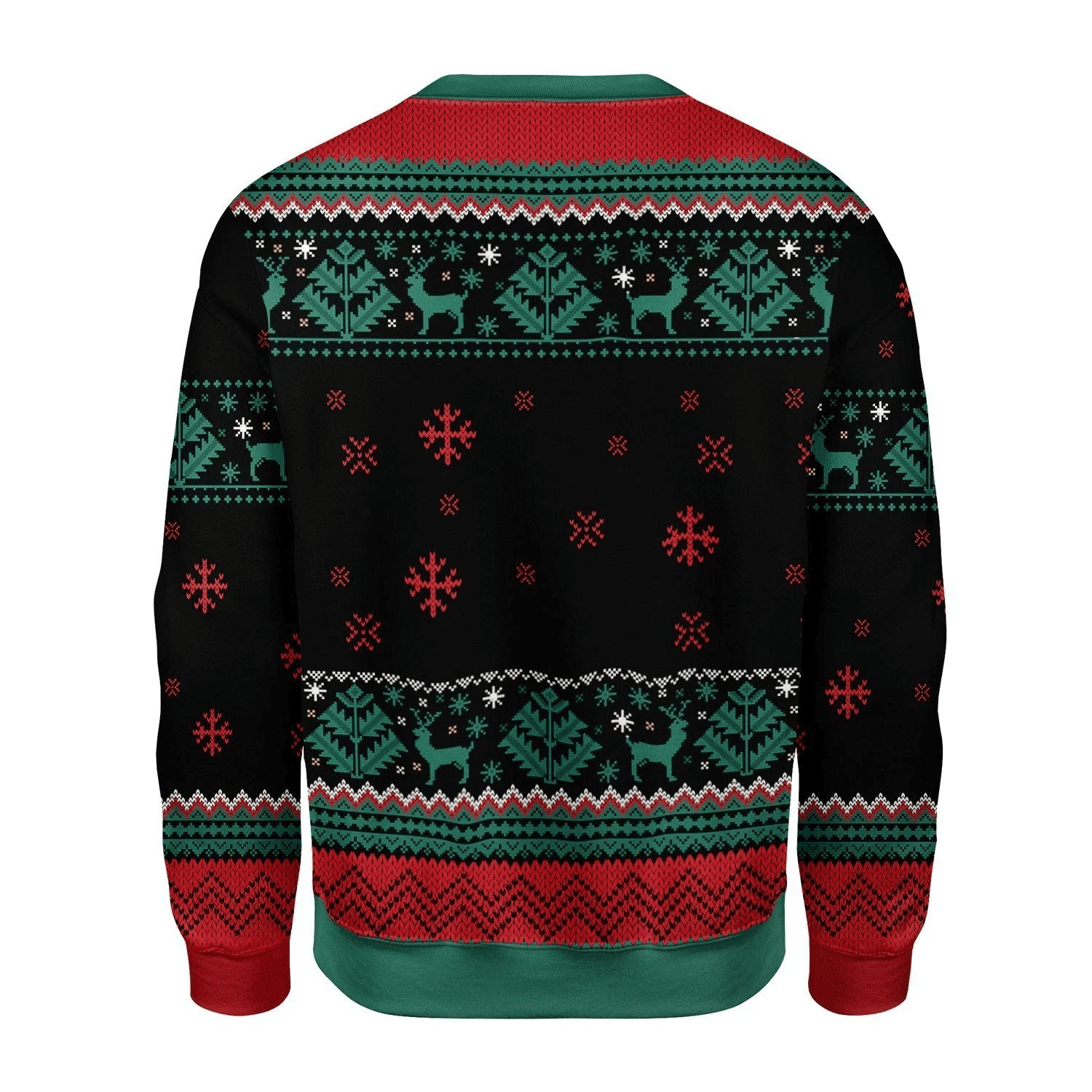 Christmas Tree Sign Language Ugly Christmas Sweater Adult 3D Funny Matching for family - Image 2
