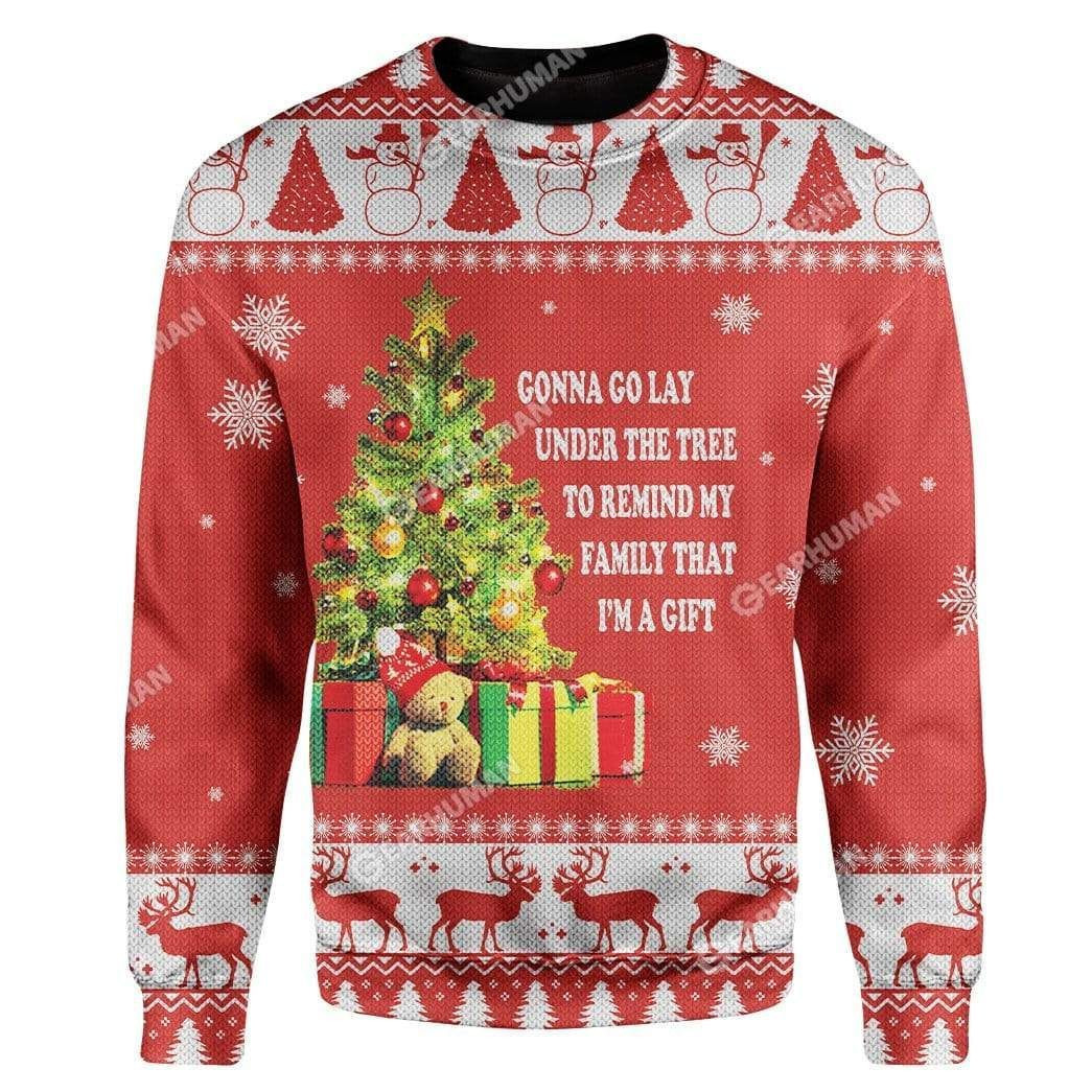 Christmas Tree Ugly Christmas Sweater Adult 3D Funny Matching for family
