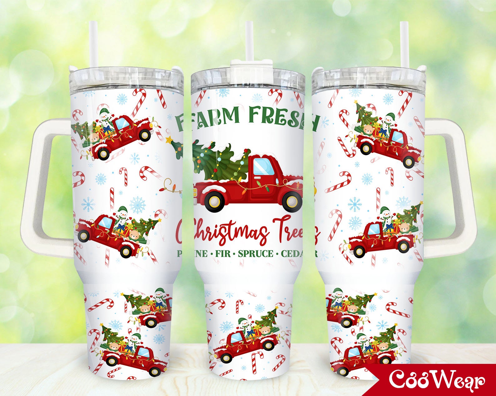 Christmas Truck Custom Stanley Cup 40 oz 30 oz Tumbler With HandleTVC2301874