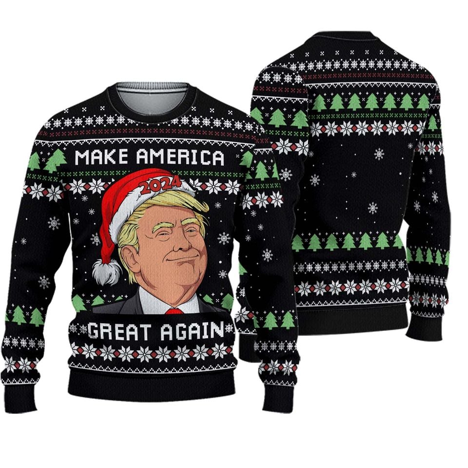 Christmas Trump 2024 Ugly Sweater