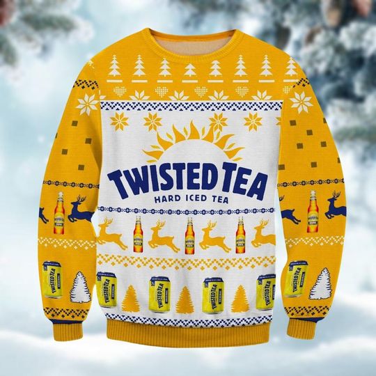 Christmas Twisted Tea Ugly Sweater, Twisted Tea Xmas Sweater, Twisted Tea Ugly Christmas Sweater, Twisted Tea Reindeer Sweater - Image 6