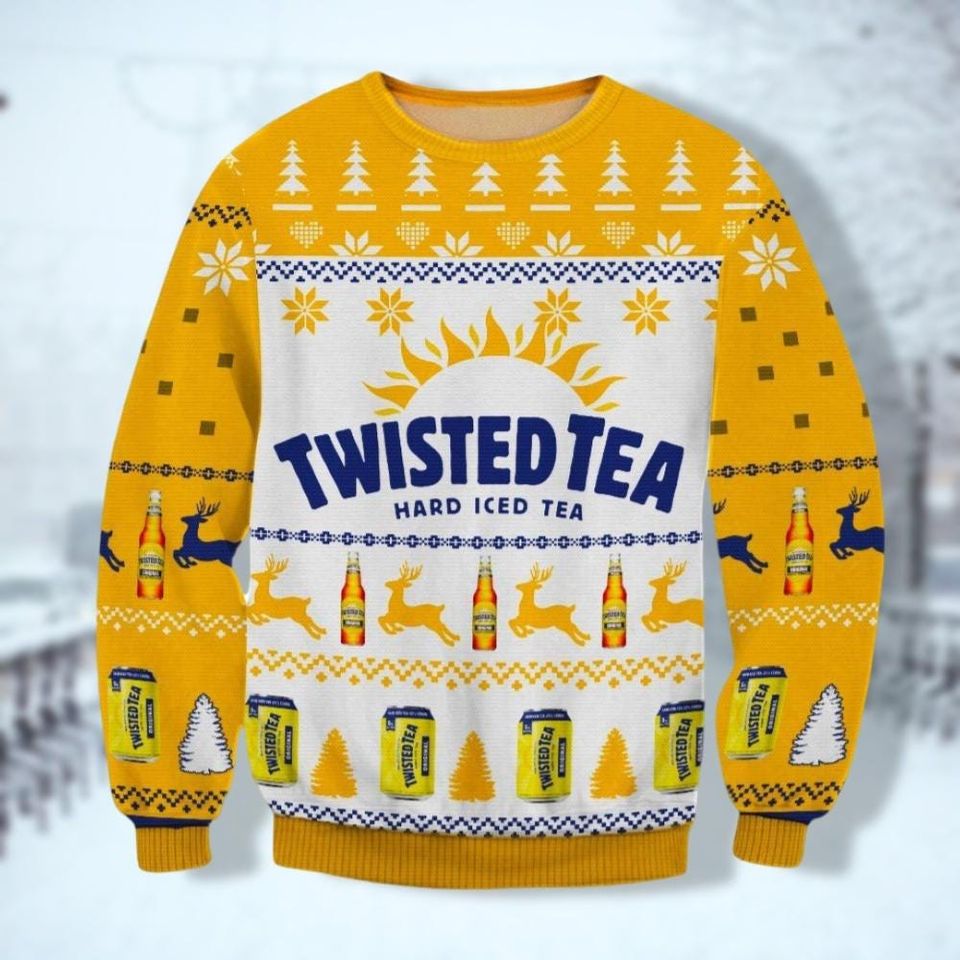 Christmas Twisted Tea Ugly Sweatshirt, Holiday Xmas Sweater
