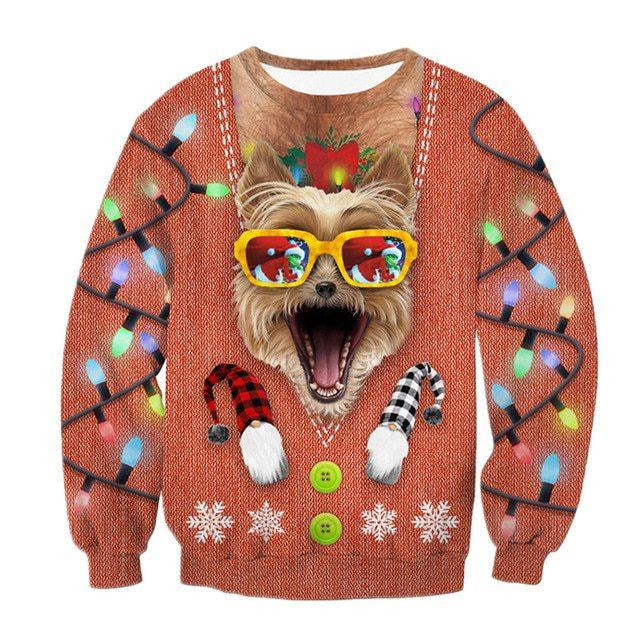 Christmas Ugly Christmas Sweater Adult 3D Funny Matching for family