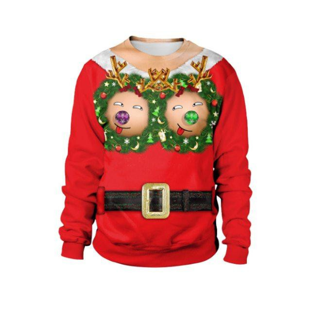 Christmas Ugly Christmas Sweater Adult 3D Funny Matching for family