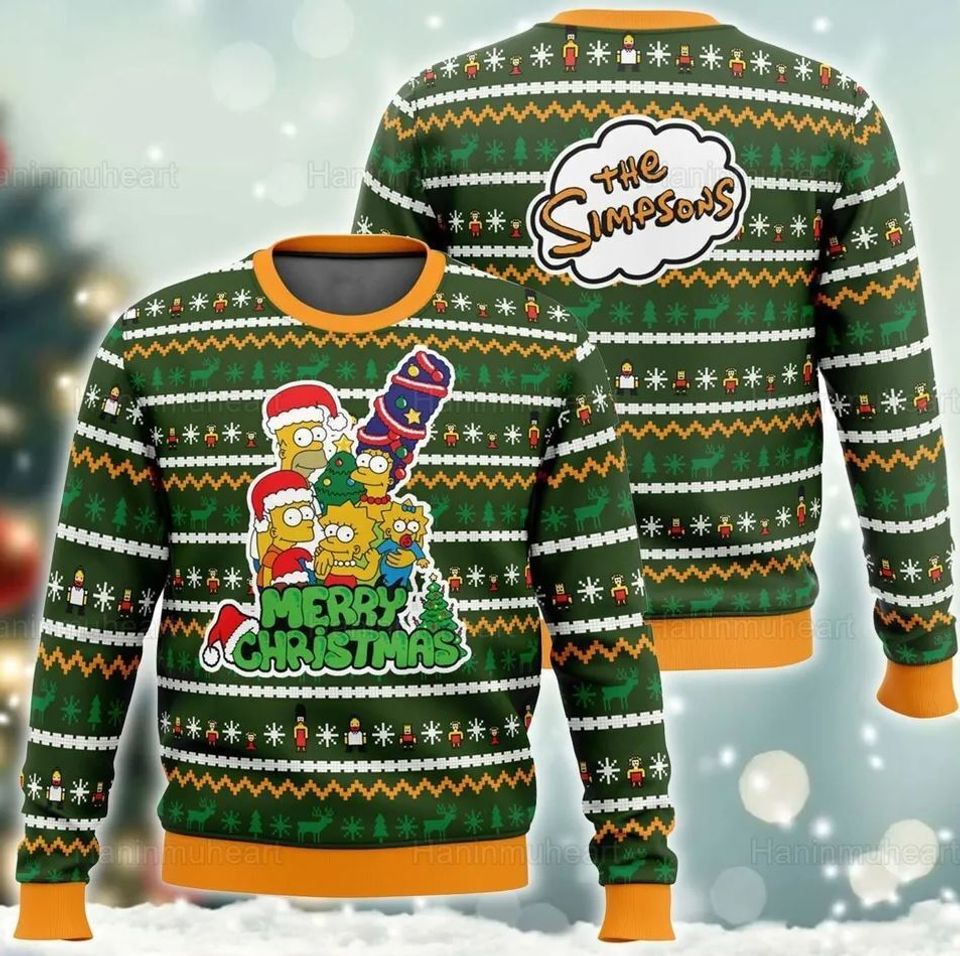 Christmas Ugly Sweater for Fan, The Simpsons Sweater