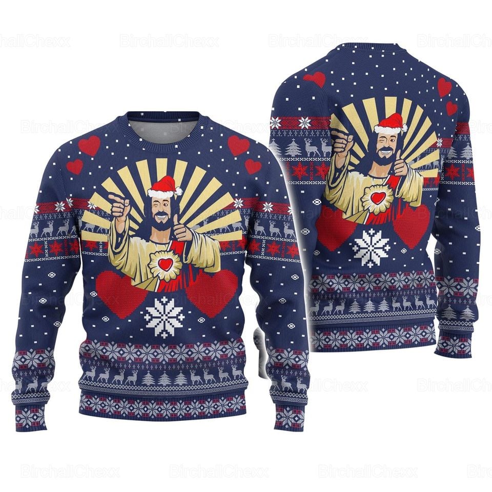 Christmas Ugly Sweater, Nativity Of Jesus Sweater, Jesus Sweater