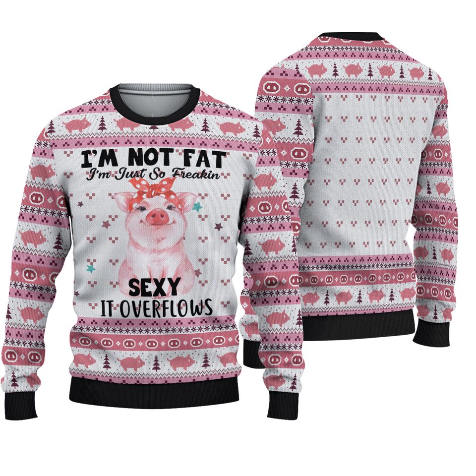 Christmas Ugly Sweater, Pig Ugly Christmas Sweater