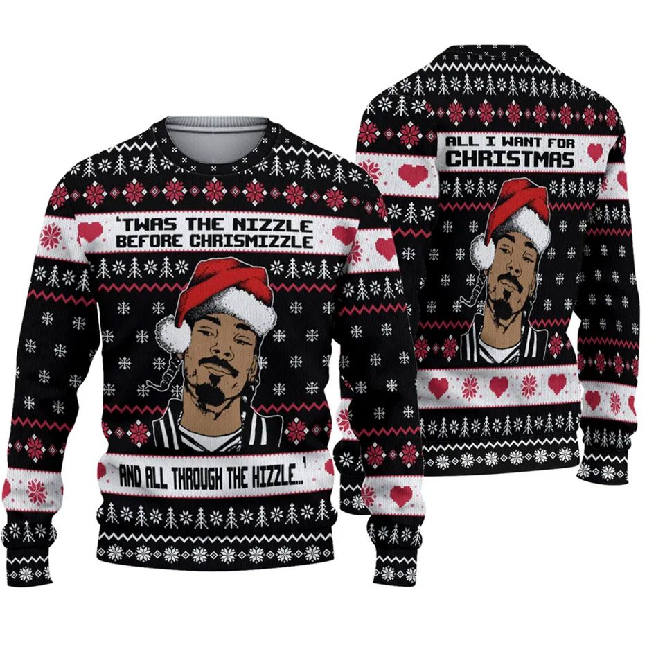 Christmas Ugly Sweater, Snoop Dogg Ugly Sweater
