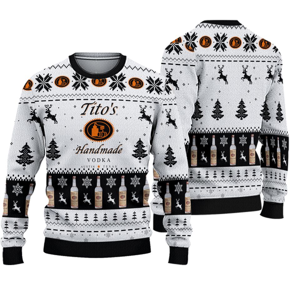 Christmas Ugly Sweater, Titos Christmas Sweater, Titos Vodka Sweater