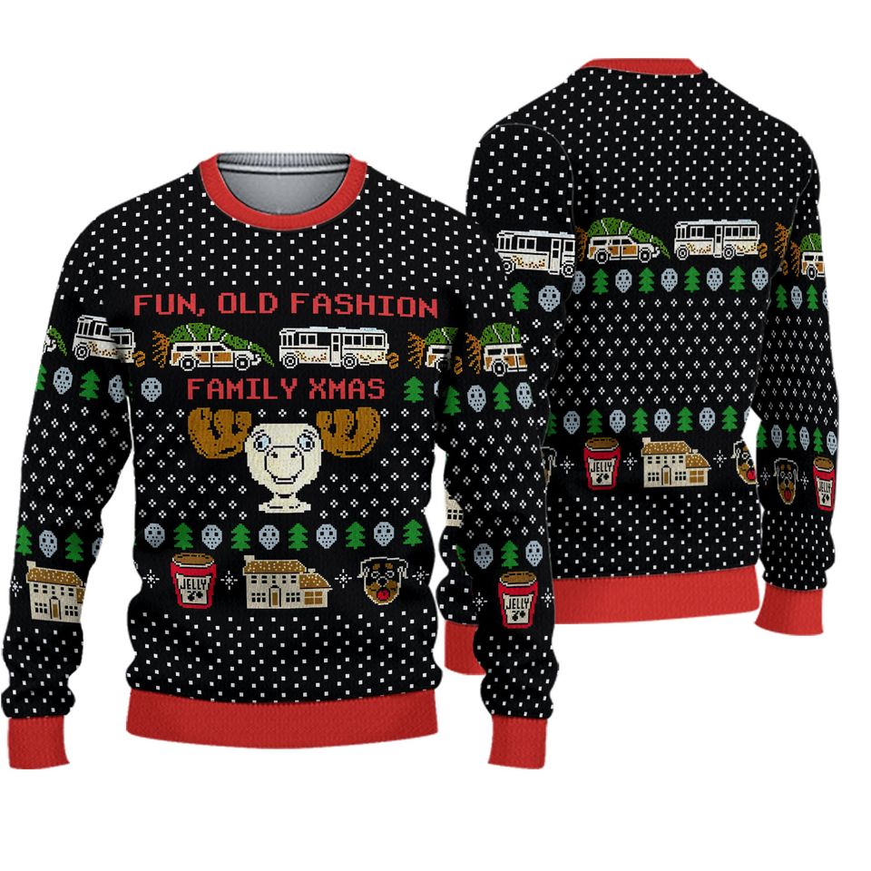Christmas Vacation Fun Old Fashioned Family Xmas Ugly Sweater