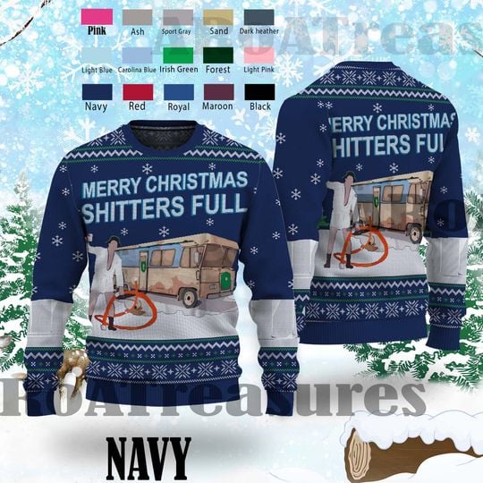Christmas Vacation Shitter's Full Funny Ugly Sweater, Christmas Ugly Sweater - Image 10