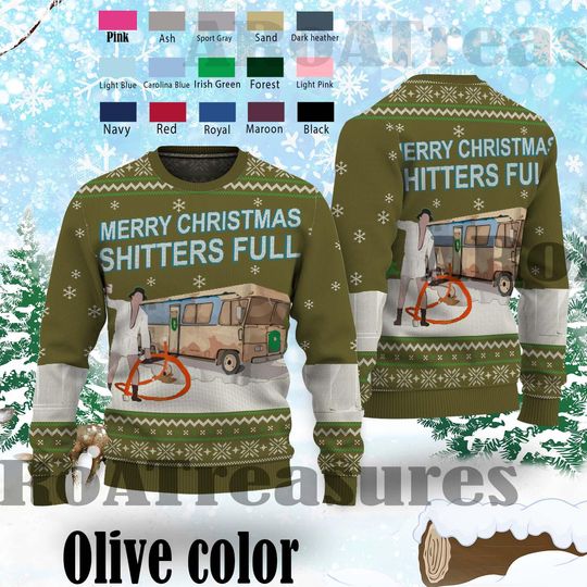 Christmas Vacation Shitter's Full Funny Ugly Sweater, Christmas Ugly Sweater - Image 9