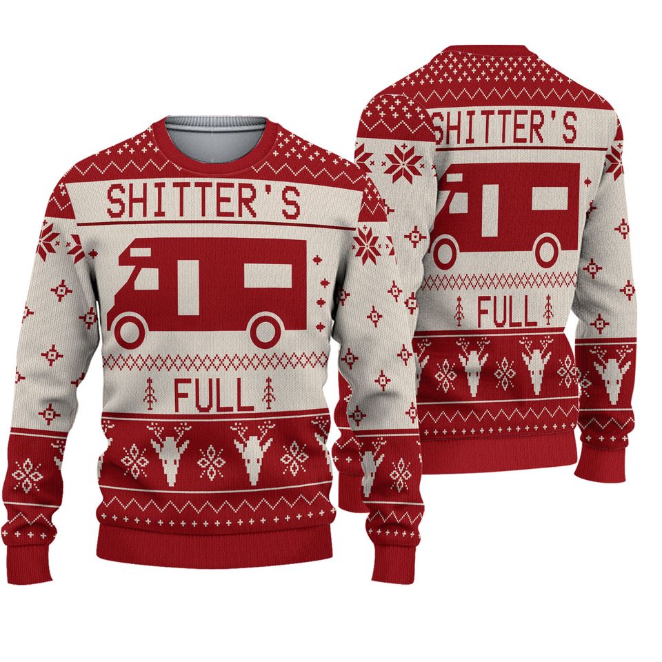 Christmas Vacation Shitter's Full Ugly Christmas Sweater