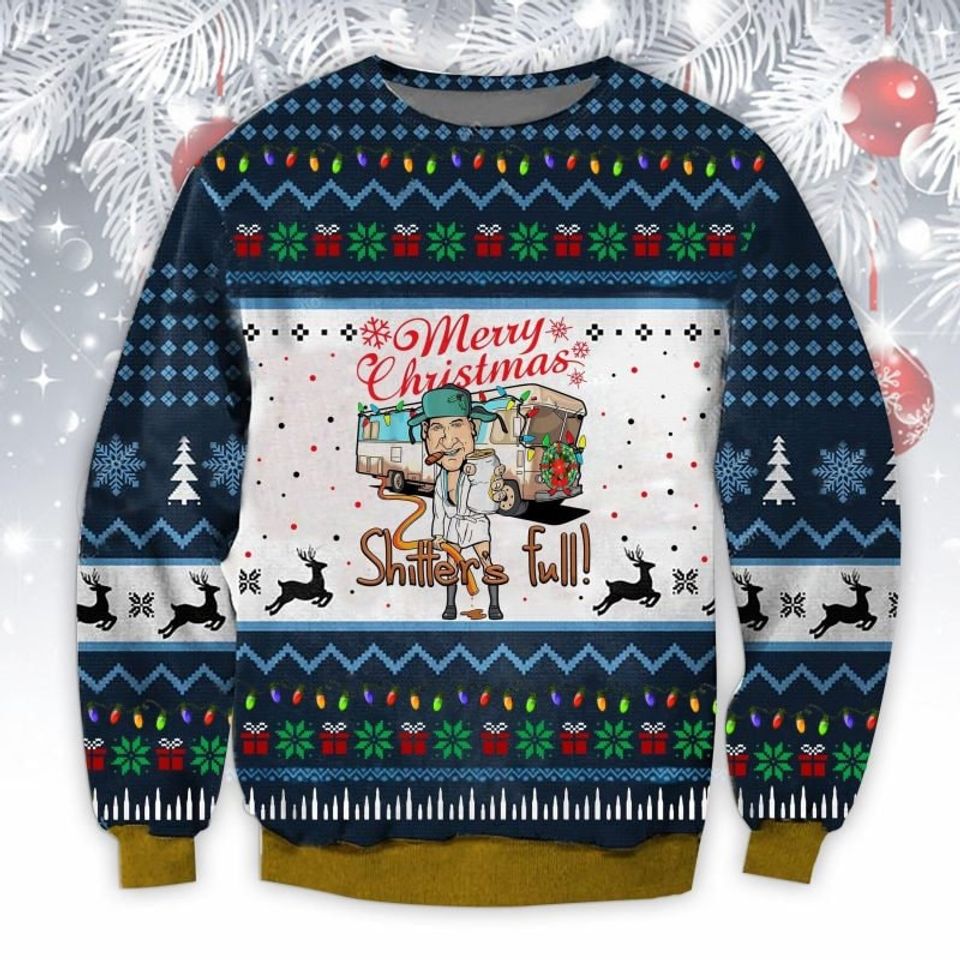 Christmas Vacation Shitter's Full Ugly Christmas Sweater