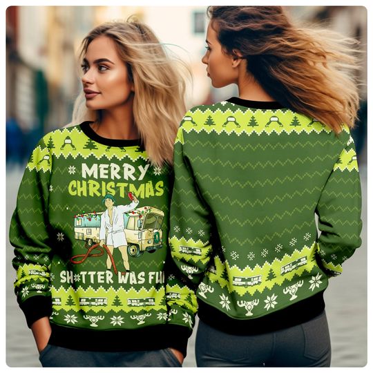 Christmas Vacation Shitter's Full Ugly Christmas Sweater - Image 4