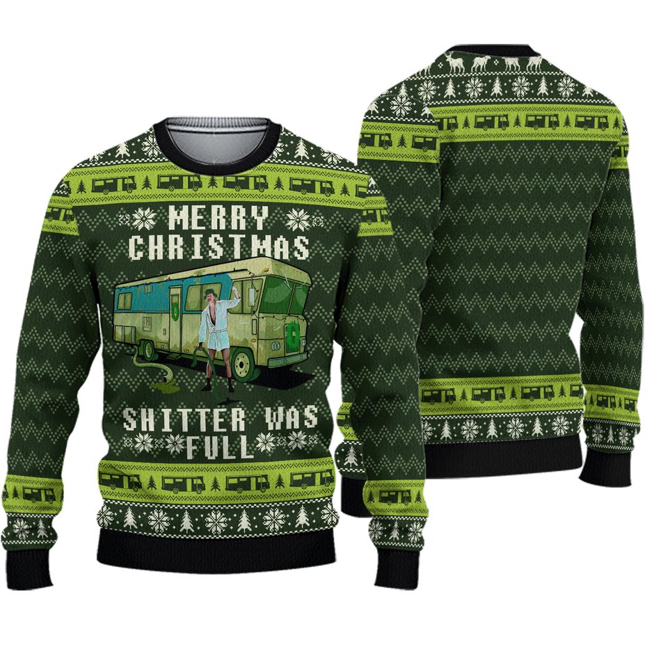 Christmas Vacation Shitter'S Full Ugly Christmas Sweater