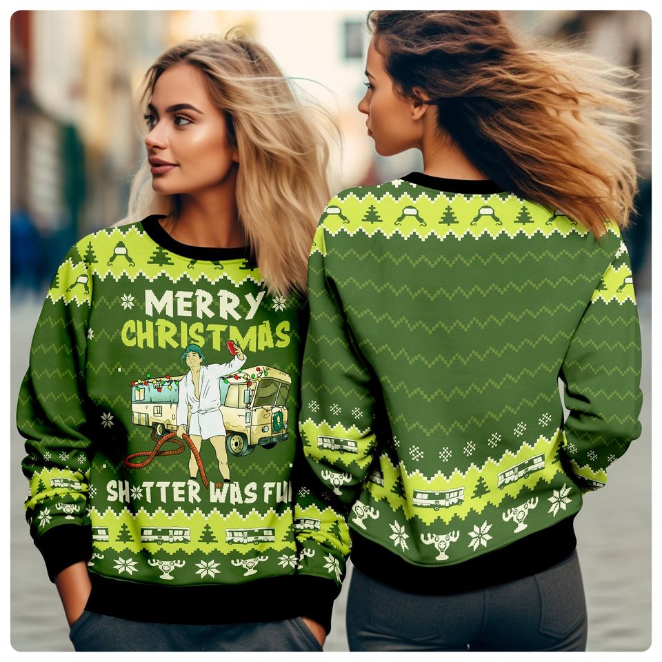 Christmas Vacation Shitter's Full Ugly Christmas Sweater