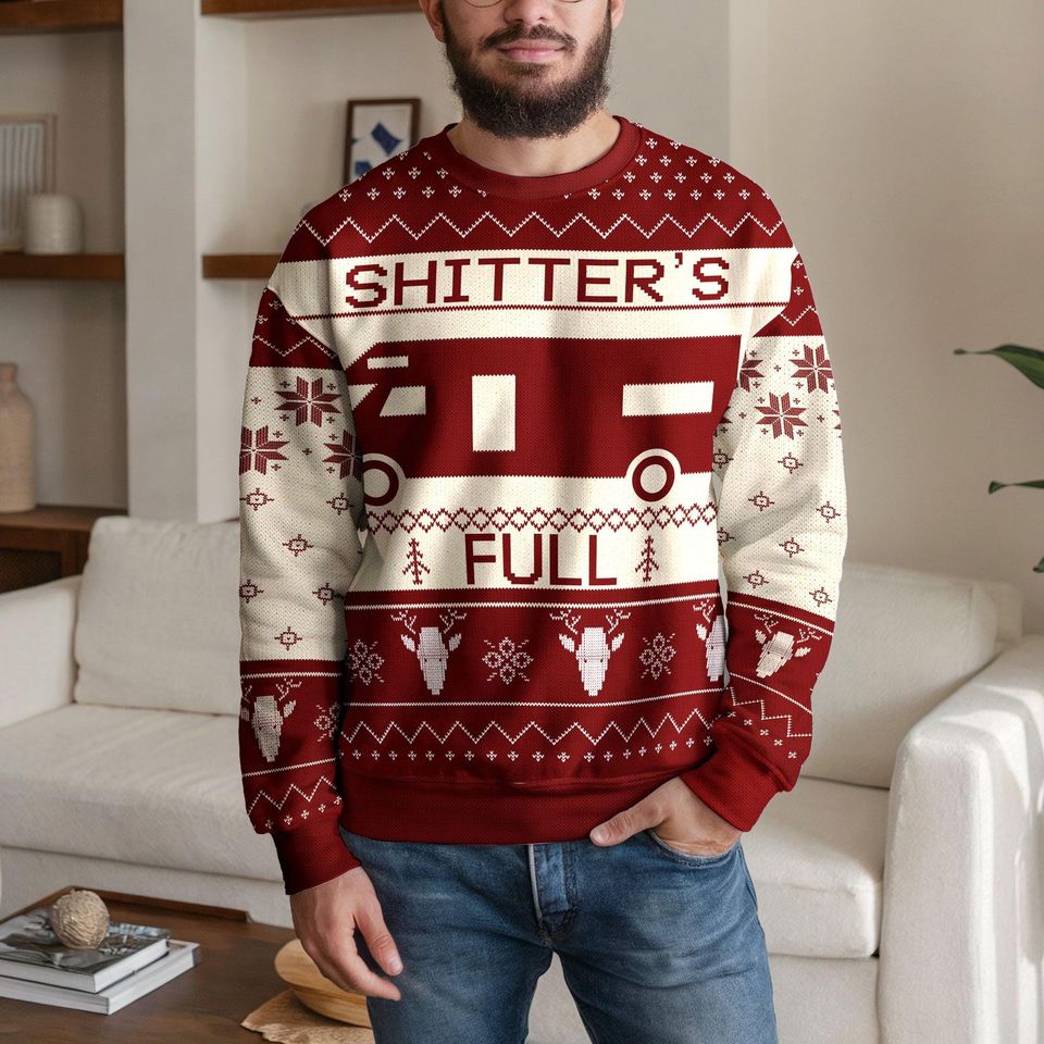 Christmas Vacation Shitter's Full Ugly Christmas Sweater