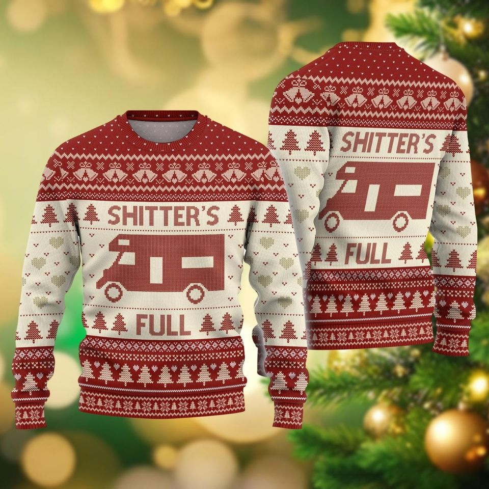 Christmas Vacation Shitter's Full Ugly Christmas Sweater