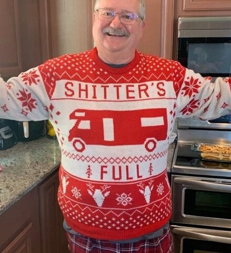 Christmas Vacation Shitter's Full Ugly Christmas Sweater