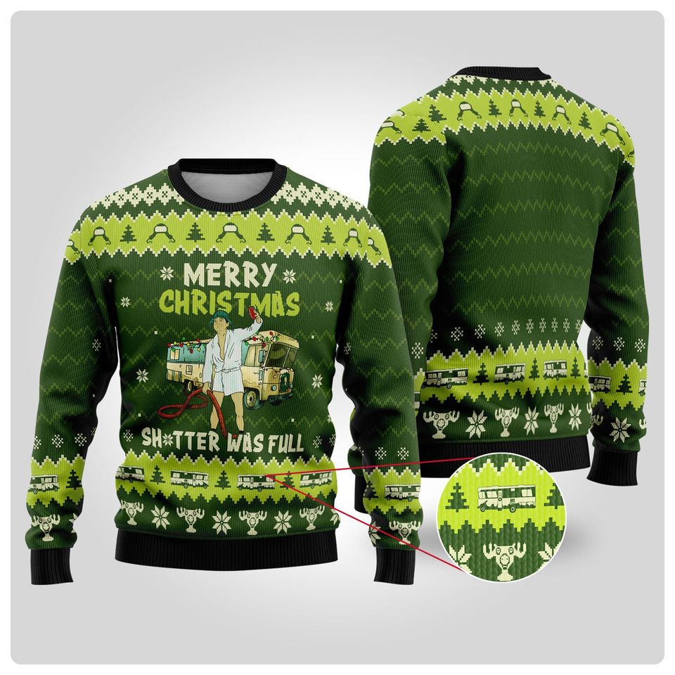 Christmas Vacation Shitter's Full Ugly Christmas Sweater - Image 2