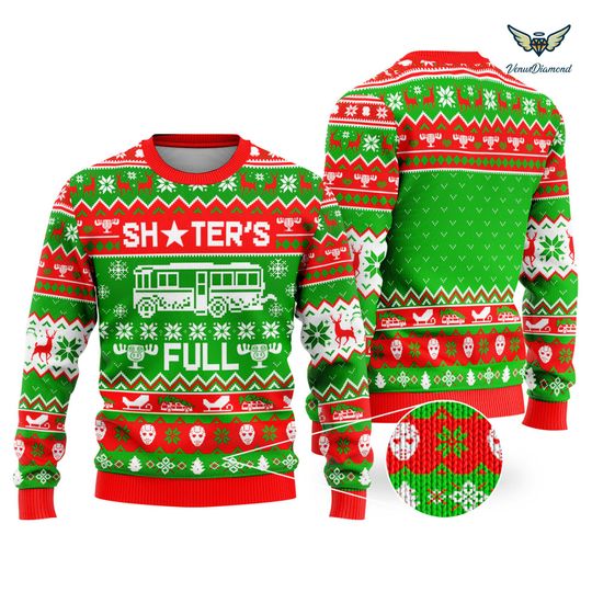 Christmas Vacation Shitter's Full Ugly Christmas Sweater, National Lampoon's Ugly Christmas Sweater, - Image 11