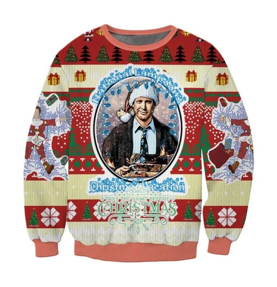 Christmas Vacation Ugly Sweater, Clark Griswold Christmas Ugly Sweatshirt , Xmas Gift