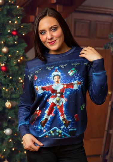Christmas Vacation Ugly Sweater, Slapstick National Xmas Sweater - Image 10