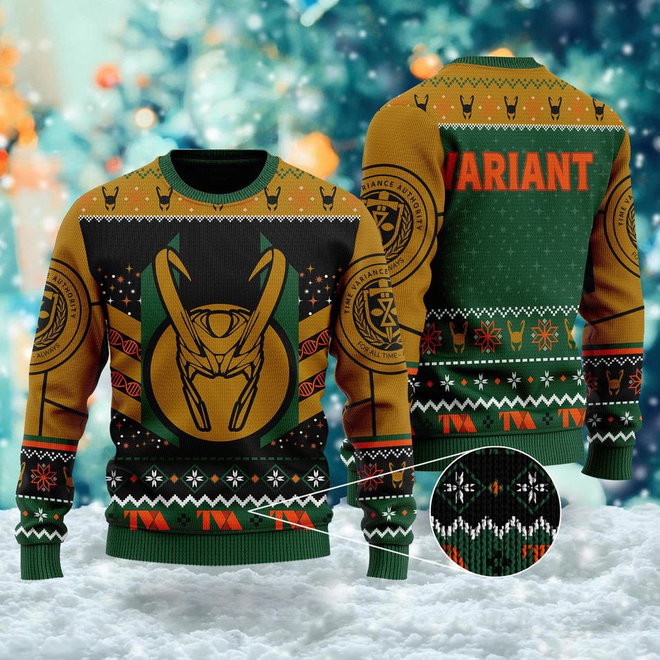 Christmas Variant Movie Character Ugly Christmas Sweater, Villain Xmas Sweatshirt