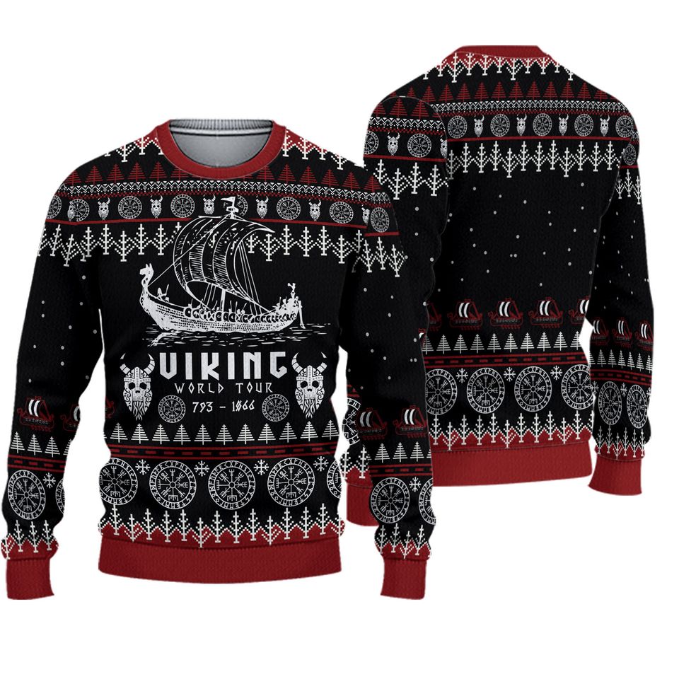 Christmas Viking Sweater - Ugly Valhalla Sweater