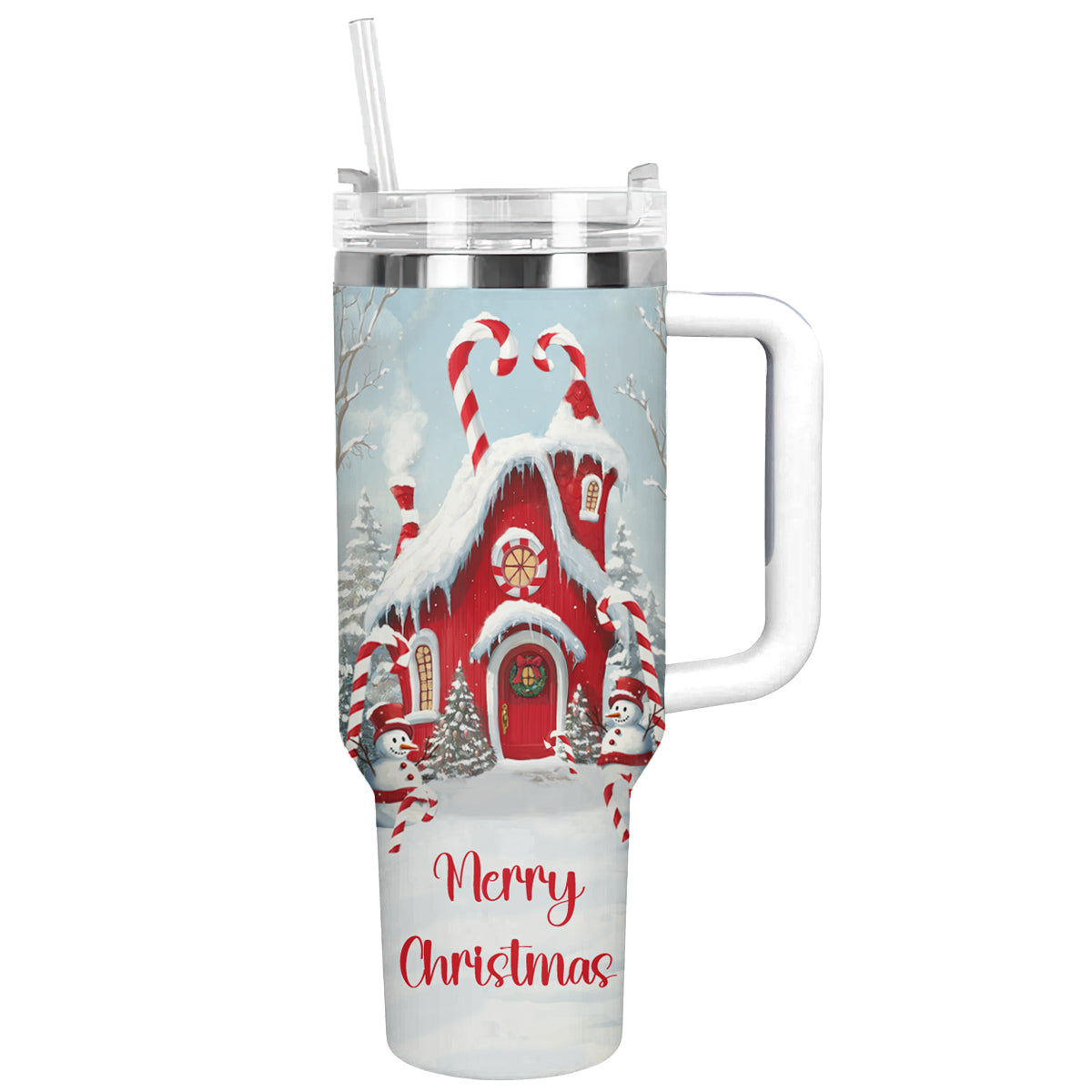 Christmas Whimsical House Custom Stanley Cup 40 oz 30 oz Tumbler With HandleTVC2301495