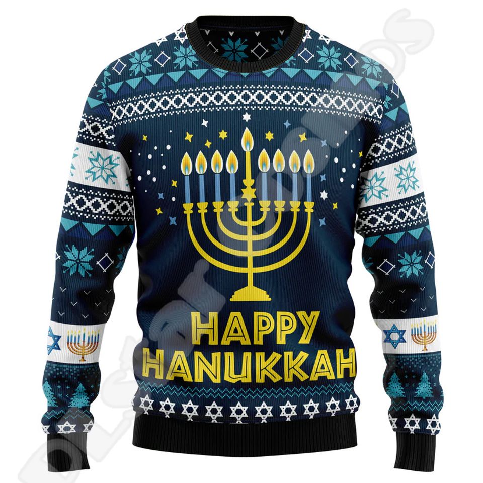 Christmas Xmas Santa Claus Tattoo Animal Bear Ugly Sweater