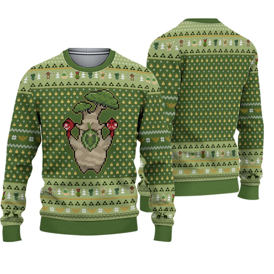 Christmas Zelda Korok Ugly Sweater, Zelda Korok