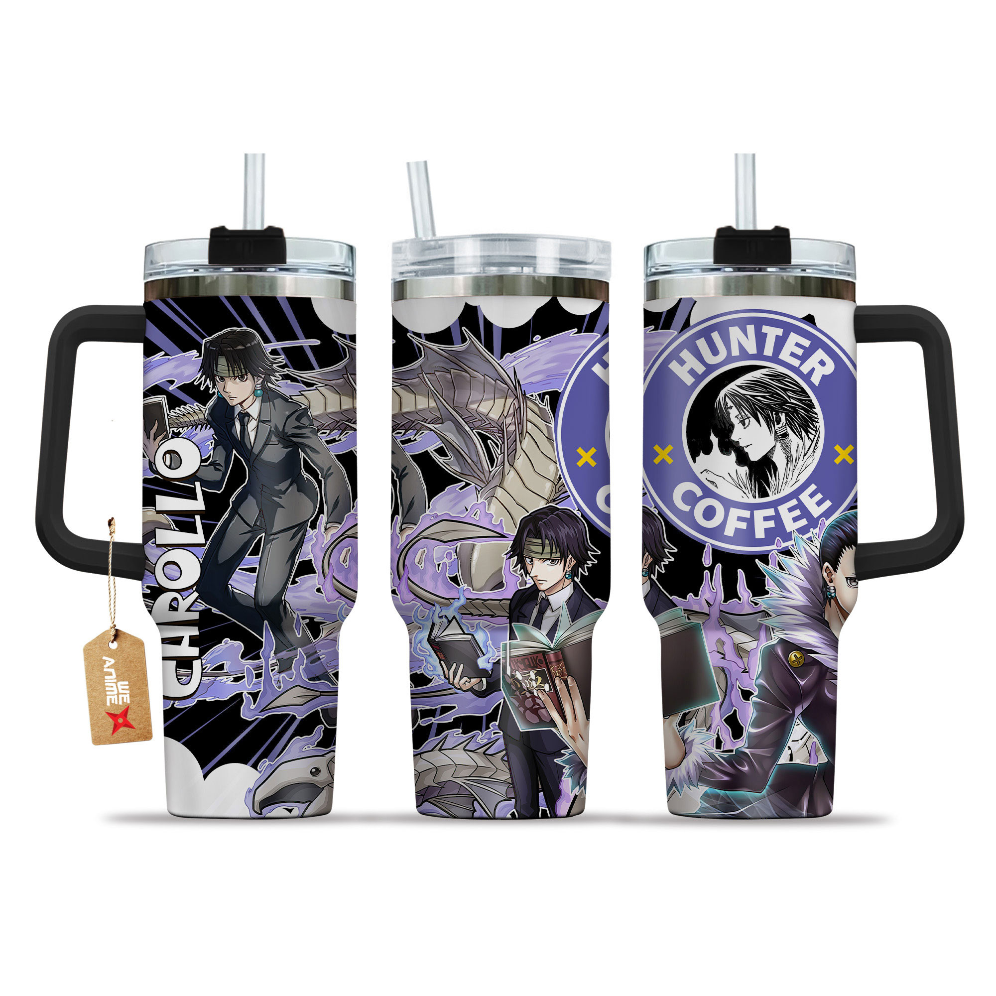 Chrollo Lucilfer Hunter x Hunter Anime Custom Stanley Cup 40 oz 30 oz Tumbler With HandleTVC2301153